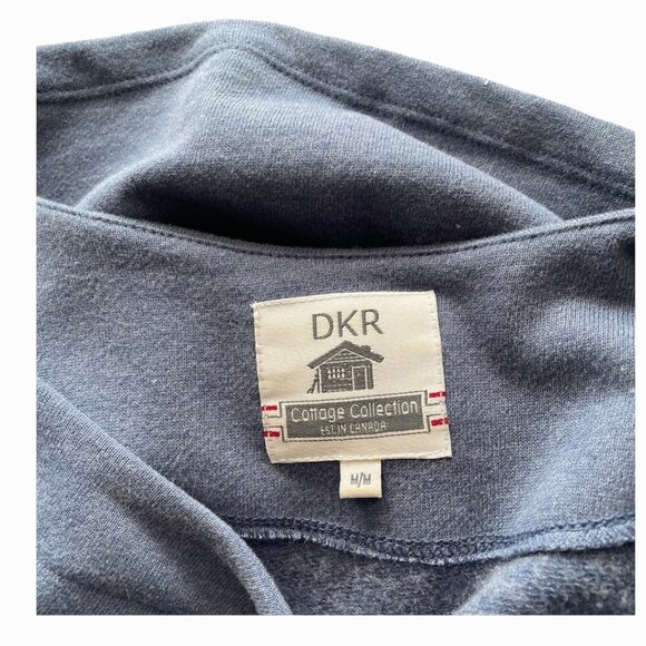 DKR Cottage Collection blue casual long sleeved shirt eyelet cuffs SOFT!!! - Picture 8 of 9